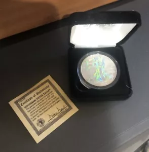 2000 Hologram Silver Eagle With COA - Picture 1 of 2