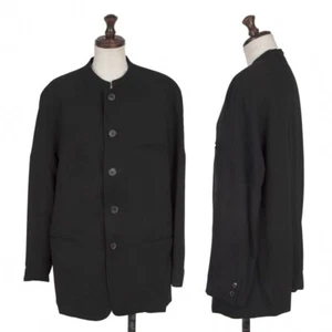 ISSEY MIYAKE Wolltropfen Schulter Design kragenlose Jacke Größe M (K-137064) - Bild 1 von 12