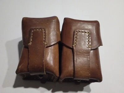 Alte Magazintasche Patronen Tasche Echleder Doppeltsche  - Bild 1 von 4