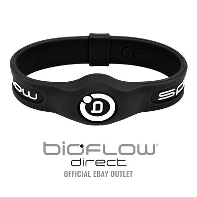 Bioflow Sport Magnetic Therapy Wristband Black/White - From Bioflow Direct