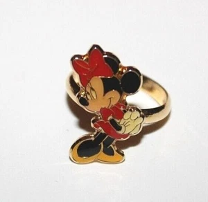 Disney Minnie Mouse Adjustable Gold Tone Children's Ring - Picture 1 of 3