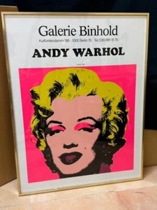 Andy Warhol 1980 "MARILYN" Gallery Binhold Solo Exhibition Silkscreen Poster - Picture 1 of 8