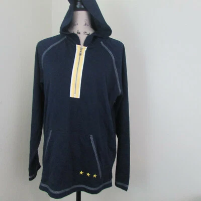 Chaqueta Norton Studio para mujer mediana azul bolsillo algodón con capucha Foto 1 de 4