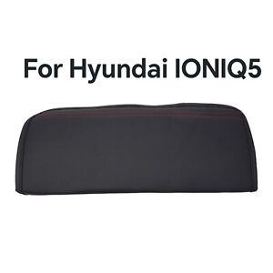 Black Universal Fit Armrest Box Cover for Hyundai IONIQ 5 Practical Design
