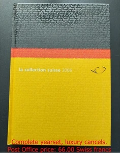 Switzerland complete yearbook 2006, used with luxury "half moon" FD Cancels - Picture 1 of 3