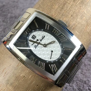 Louis Bolle Men E453M-6021 Formal Silver Tone 36mm Automatic Analog Watch 8 1/4" - Picture 1 of 13