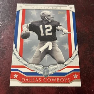 2008 Topps Set Roger Staubach NFL Honor Roll Inserto #HR-RS COWBOYS **Como nuevo ** - Imagen 1 de 2