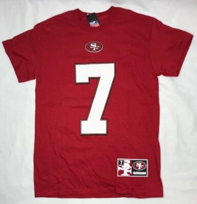 Camiseta roja Colin Kaepernick San Francisco 49ers #7 para hombre talla pequeña nueva con etiquetas Foto 1 de 4