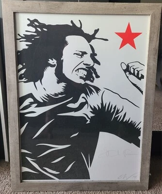 Rage Against the Machine, Zack de la Rocha and Erensto Yerena. Signed Art Only.  - Image 1 of 4