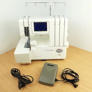Janome Memory Craft Compulock 888 Five Thread Serger Overlock Machine Tested - Picture 1 of 24