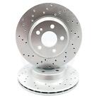 FOR MERCEDES E250 AMG SPORT DRILLED REAR BRAKE DISCS PAIR 300mm A0004231812