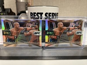 2021 Select UFC Silver Prizm Premier Level #180 Ciryl Gane Rookie Card Lot (2)