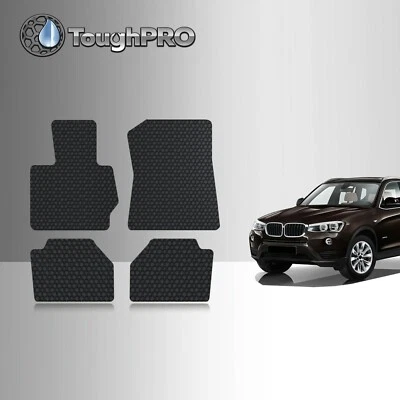 ToughPRO Floor Mats Black For BMW X3 All Weather Custom Fit 2004-2010 - Изображение 1 из 4
