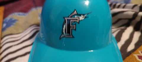 Florida Miami Marlins Teal Mini Helmet 1990s RARE HTF Cover