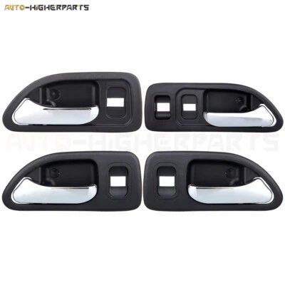 For 1994-1997 Honda Accord Right Left side 4 Pcs Chrome Interior Door Handles - Imagem 1 de 4