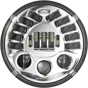 Custom Dynamics Adaptive Headlamp 7" for Harley Davidson - Chrome PB-7A-14-C - Picture 1 of 3