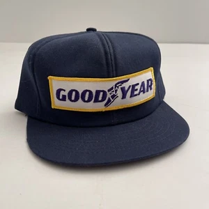 Neu Vintage Goodyear 80er Jahre HERGESTELLT IN DEN USA Swingster Mütze Kappe Druckknopflasche Reifen Patch Deadstock - Bild 1 von 7