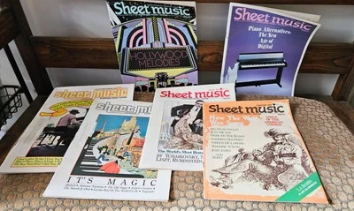 Sheet Music Magazine For Standard Piano & Guitar Lot 6 Issues 1985, 1987, 1988 - Image 1 of 3