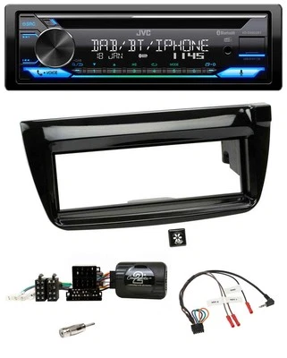 JVC Bluetooth Lenkrad USB DAB CD Autoradio für Fiat Doblo 2012-2015 piano - Bild 1 von 4