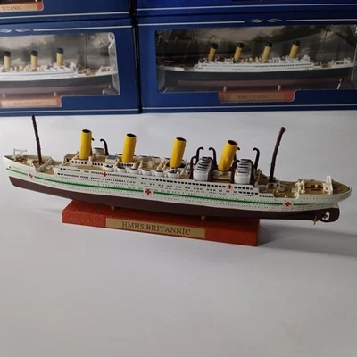 Modello Nave 1:1250 in Lega Metallo - HMHS Britannic, Transatlantico Collezione - Immagine 1 di 4