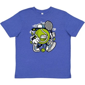 Inktastic Tennis Ball Youth T-Shirt Player Racket Racquet Funny Tee Kids Child - Picture 1 of 3