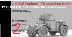 3D Printed 1/72 AMD-35 Panhard 178 PC platoon leader Model Unpainted - Picture 1 of 1