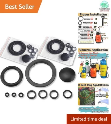 Anillos de sellado de goma confiables de 10 piezas para pulverizadores de jardín - Accesorio rentable Foto 1 de 4
