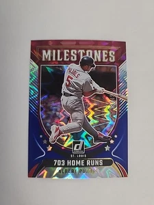 2024 Panini Donruss - Milestones Albert Pujols #11 Red White & Blue Xplosion /49 - Picture 1 of 7