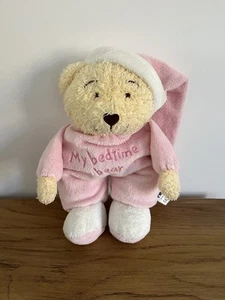 Mothercare My Bedtime Bear Pink Soft Toy Plush Approx. 12" - Picture 1 of 5