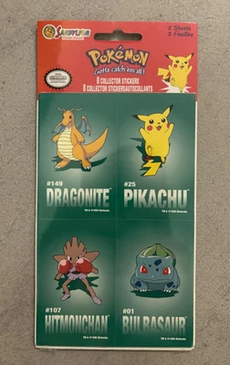 Pokemon Sandylion 8 Stickers 90s Vintage Original Box - PP0KCS8 - Image 1 of 2