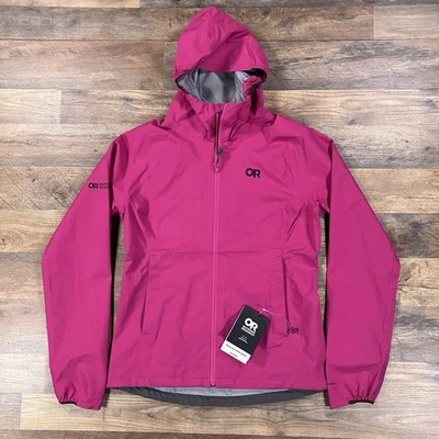 Outdoor Research Jacket Womens Small Pink Motive Ascent Shell Hooded NEW - Image 1 of 4