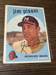 1959 Topps - Jim Pisoni #259 espalda blanca - EX - envío gratuito - Imagen 1 de 2