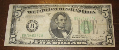 $5 1934 Federal Reserve Note - Image 1 of 4