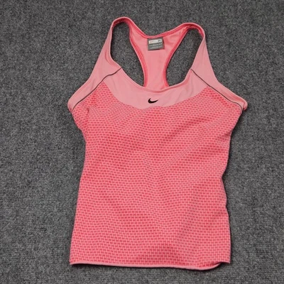 Camiseta sin mangas de entrenamiento para mujer Nike M rosa espalda deportiva camiseta para correr Foto 1 de 4