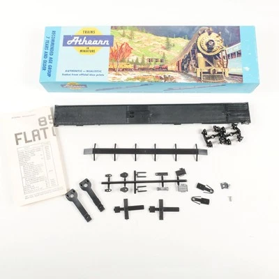 Athearn HO Scale Undecorated 85' A/P Piggyback Flat Car Blue Box Kit 2015 (B) - Image 1 of 4