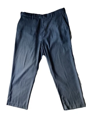 David Taylor Collection Gray Pants Men’s 38x30 Expandable Waistband Flat Front - Image 1 of 4