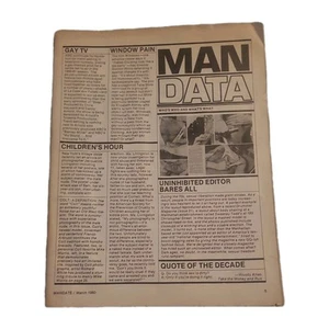 Vintage MANDATE March 1980 Magazine – Colt Models Mardi Gras Drag NYC ACCEPTABLE - Picture 1 of 19