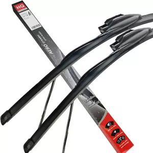 Wiper Blades Fit JAGUAR XJ 6 2003-2010 Front Flat Wipers with Jet Washer Nozzle - Picture 1 of 11