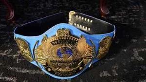 WWF Blue Winged Eagle Championship Belt Real Leather 4mm With Bag - Picture 1 of 7