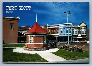 Postcard Vtg Kansas Fort Scott Downtown District Historic Site 4x6 - Picture 1 of 2