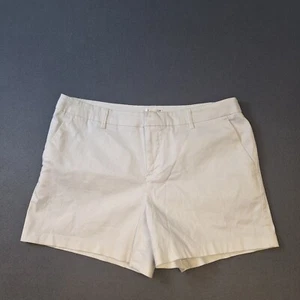Pantalones Cortos Chinos Venus Para Mujer Talla 10 Blanco Tiro Medio Bolsillos Cortados Mezcla de Algodón - Imagen 1 de 11
