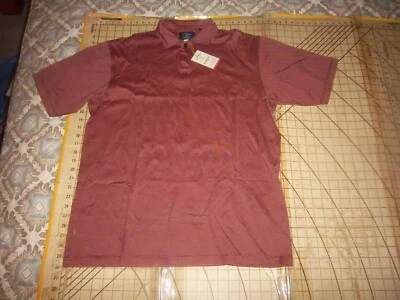 CAMISA POLO HOMBRE NOS MEDIANA BORGOÑA RAYAS NORDSTROM CALLAWAY ALGODÓN - NUEVA CON ETIQUETAS Foto 1 de 3