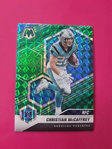 2021 Panini Mosaic #210 Christian McCaffrey Panthers Green Prizm - Picture 1 of 2