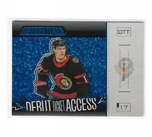 2023-24 Upper Deck Credentials Ridly Greig Debut Ticket Access RC Blue #'D 20/49 - Picture 1 of 2