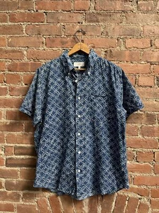Jack Spade Men’s Shirt, Sz Large, Blue/White Cotton/Linen - Picture 1 of 7