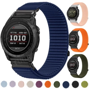 Pulsera de nailon Quickfit para Garmin Fenix E 8 7 7X 6 6X Epix Pro 5 5X Plus 3 3 HR - Imagen 1 de 35
