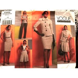 Sewing Pattern Vogue V1068 Wardrobe Jacket Top Skirt Pants Suit 4 Option 6-12 - Picture 1 of 6