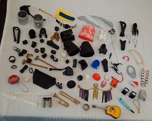 WWE Mattel Loose Accessories Part Elite WWF Prop Lot Cans Hats Guitar Necklace - Picture 1 of 1