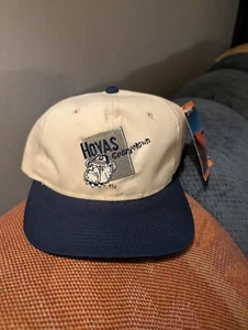 NWT Vintage 90s Georgetown Hoyas by SIGNATURES Ed West Snapback Hat Cap NCAA - Picture 1 of 9