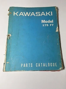 Kawasaki  Model 175 F7 F7-A F7-B  Illustrated Parts Catalogue Manual “Rare” - Picture 1 of 5